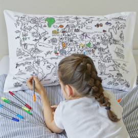eatsleepdoodle Color Pillowcase