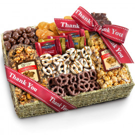 Golden State Fruit Chocolate Caramel and Crunch Gift Basket