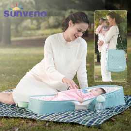 SUNVENO Portable Baby Crib Bed Bag