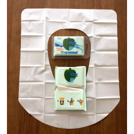 Traveleaf flushable toilet seat covers